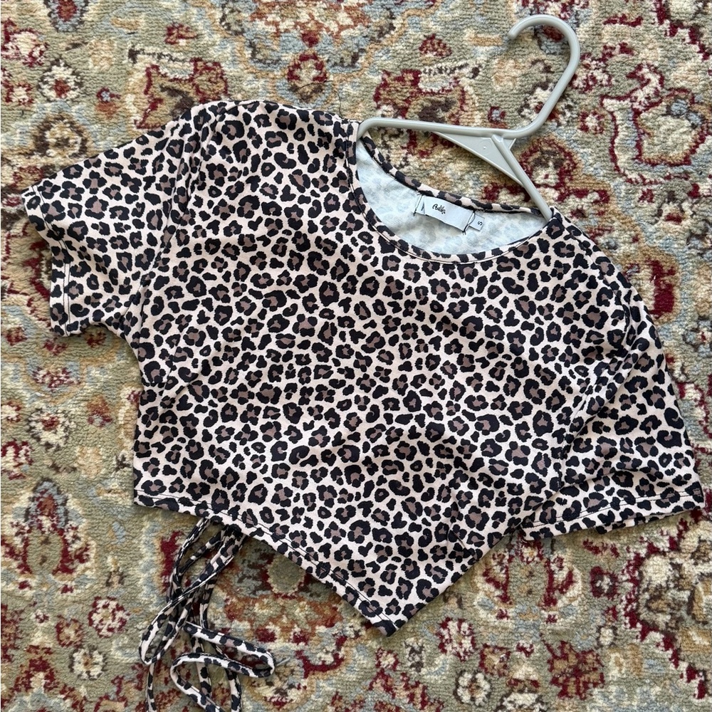 Leopard Print Crop Top